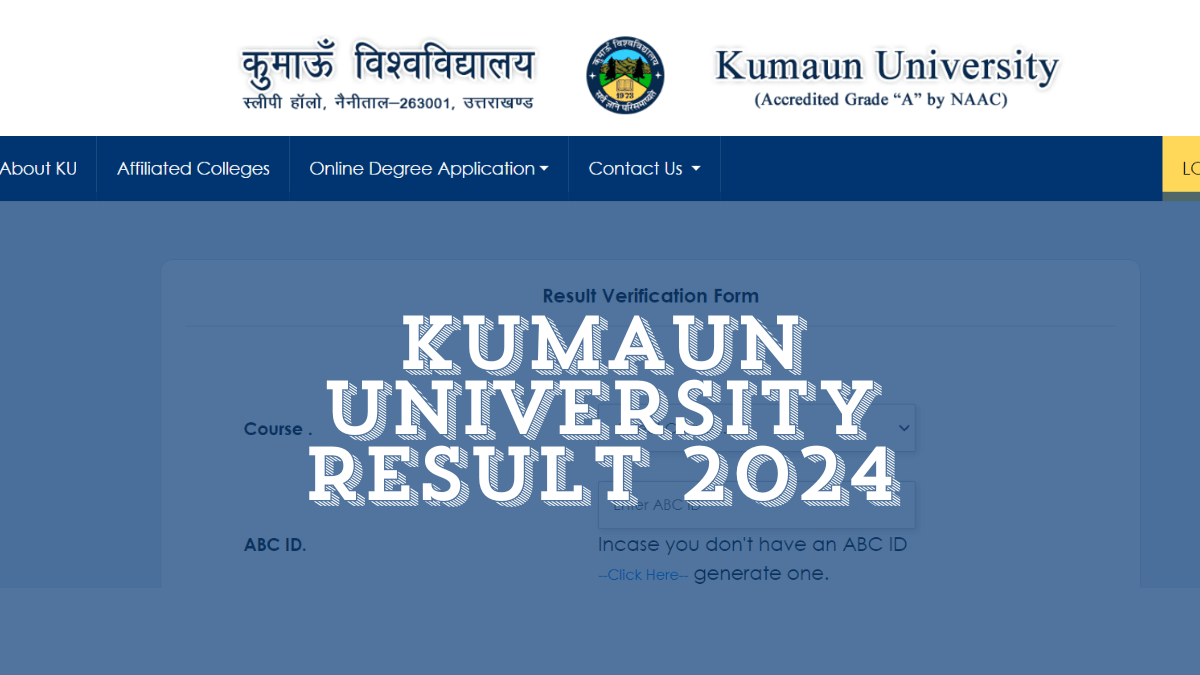 Kumaun University Result 2024