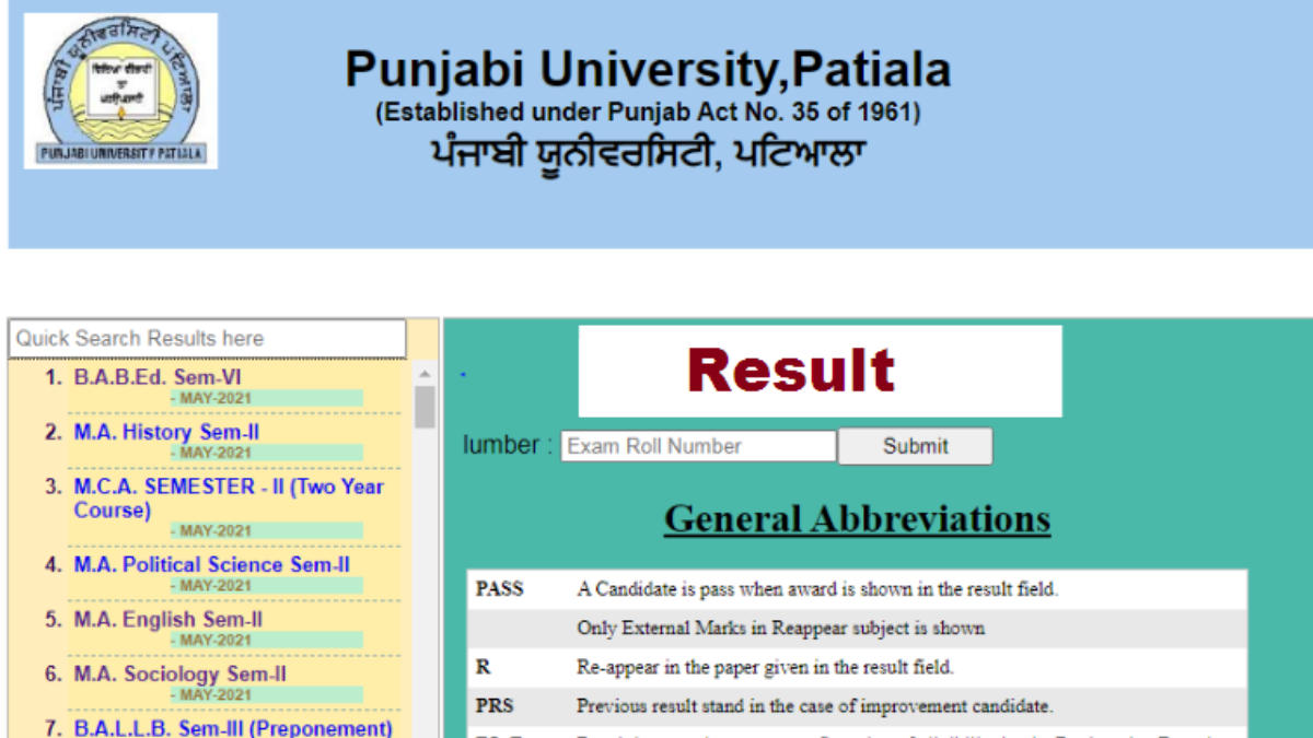 PUP Result 2024