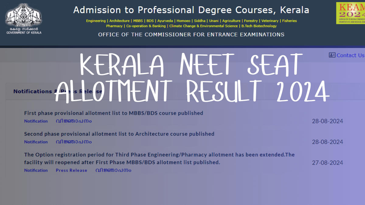 NEET Seat Allotment List 2024