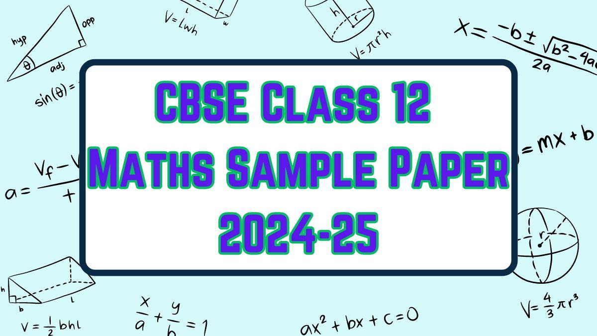 Class 12 Maths Sample Paper 2024-25