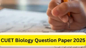 CUET Biology Question Paper 2025