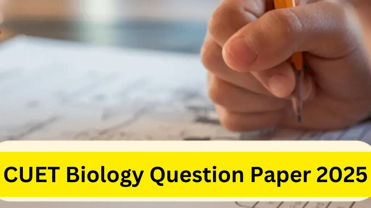 CUET Biology Question Paper 2025