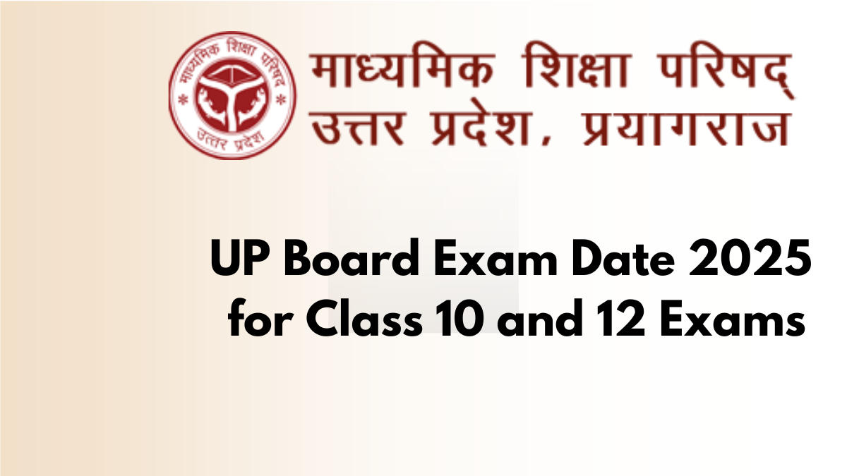 UP Board Exam Date 2025 Announced UPMSP Date Sheet 2025 Class 10 12 