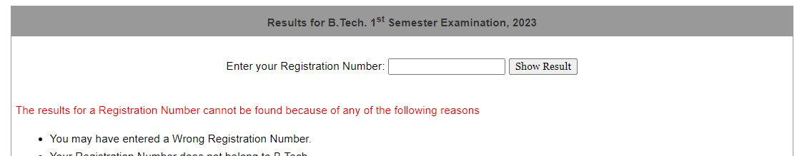 BEU BTech Result 2024