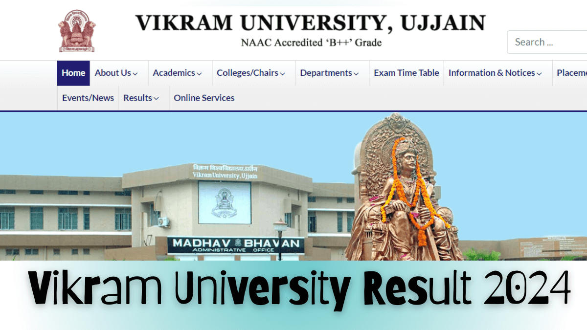 Vikram University Result 2024