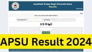 APSU Result 2024