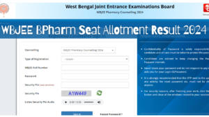 WBJEE BPharm Seat Allotment Result 2024