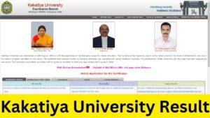 Kakatiya University Result