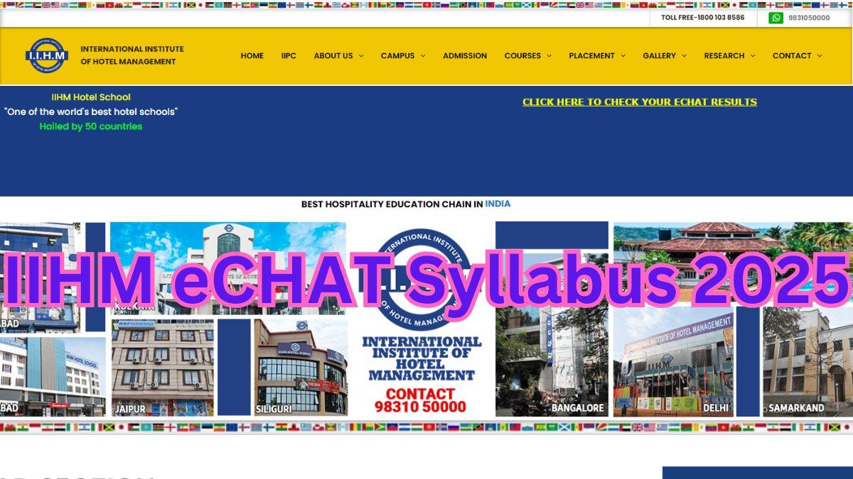 IIHM eCHAT Syllabus 2025