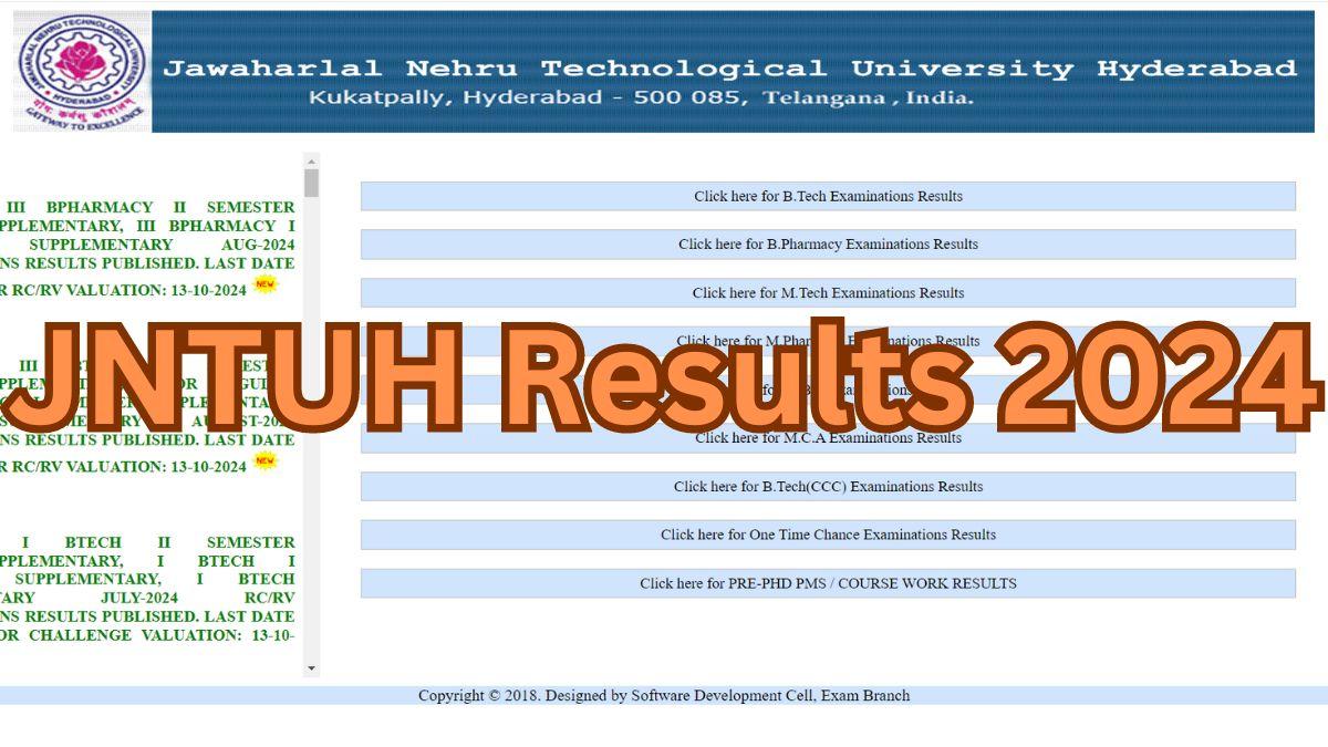 JNTUH Results 2024