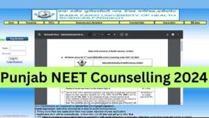 Punjab NEET Counselling 2024