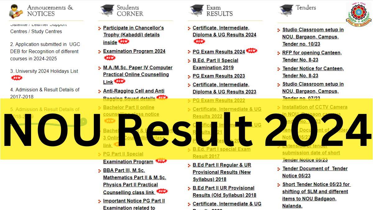 NOU Result 2024