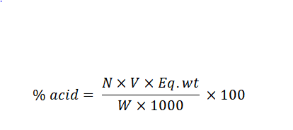 Titration Formula