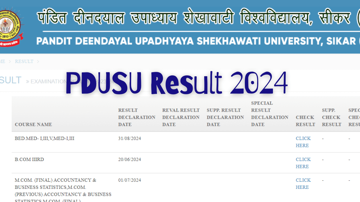 PDUSU Result 2024