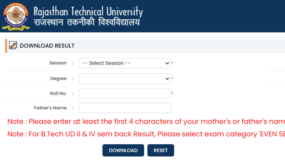 RTU Result 2024