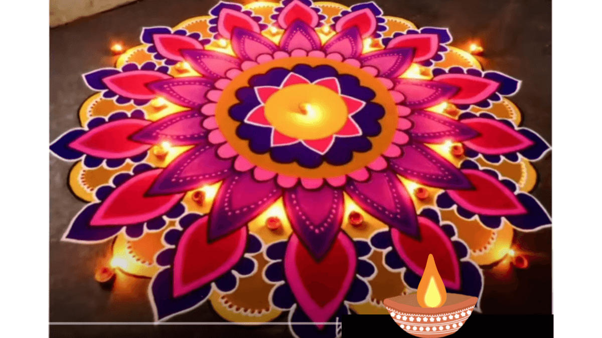 Diwali Rangoli Easy Design 2024: Simple Rangoli Designs for Competition with Message -_15.1