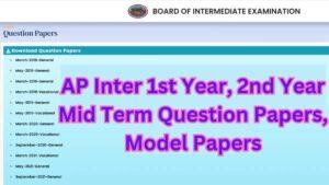 AP Inter Model Papers