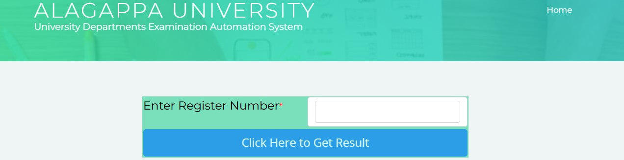 Alagappa University Result 2024 login page (1)