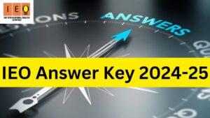 IEO Answer Key 2024-25