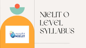 NIELIT O Level Syllabus