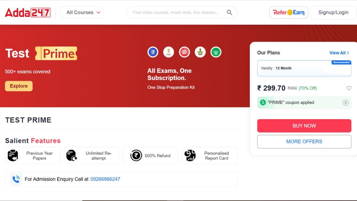 Adda247 Test Prime for K-12 and UG