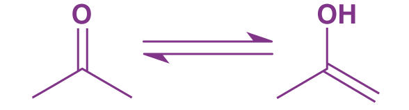 Propanone Keto-enol Tautomerism