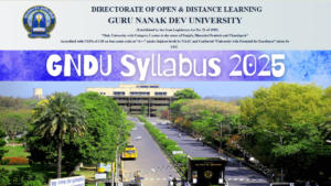 GNDU Syllabus 2025, Download UG, PG Syllabus PDF