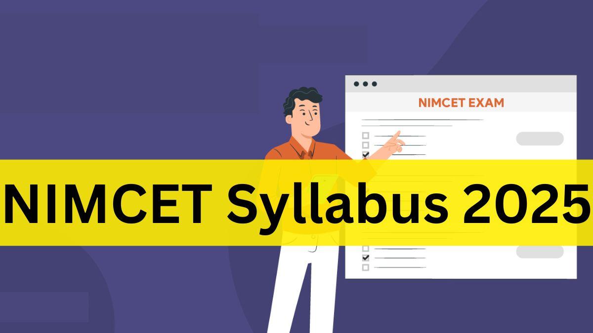 NIMCET Syllabus 2025