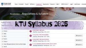 KTU Syllabus 2025, Download Semester Wise Engineering Syllabus