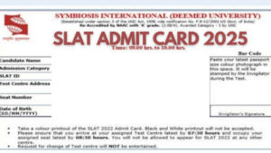 SLAT Admit Card 2025