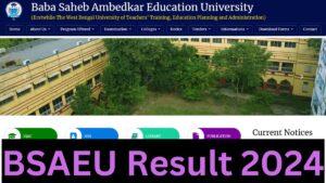 BSAEU Result 2024 Out, Download UG and PG Semester Marksheet Here