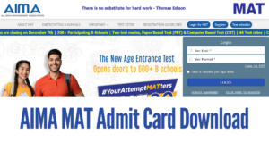 AIMA MAT Admit Card