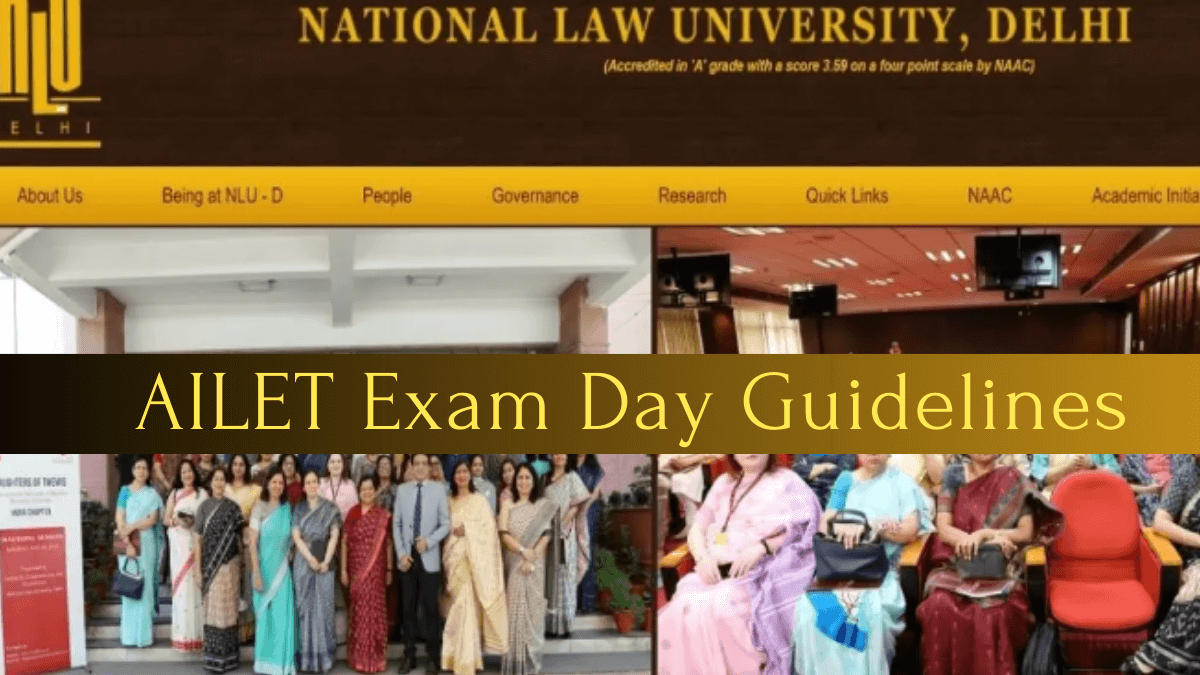 AILET Exam Day Guidelines