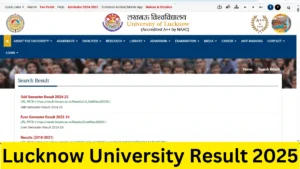 Lucknow University Result 2025