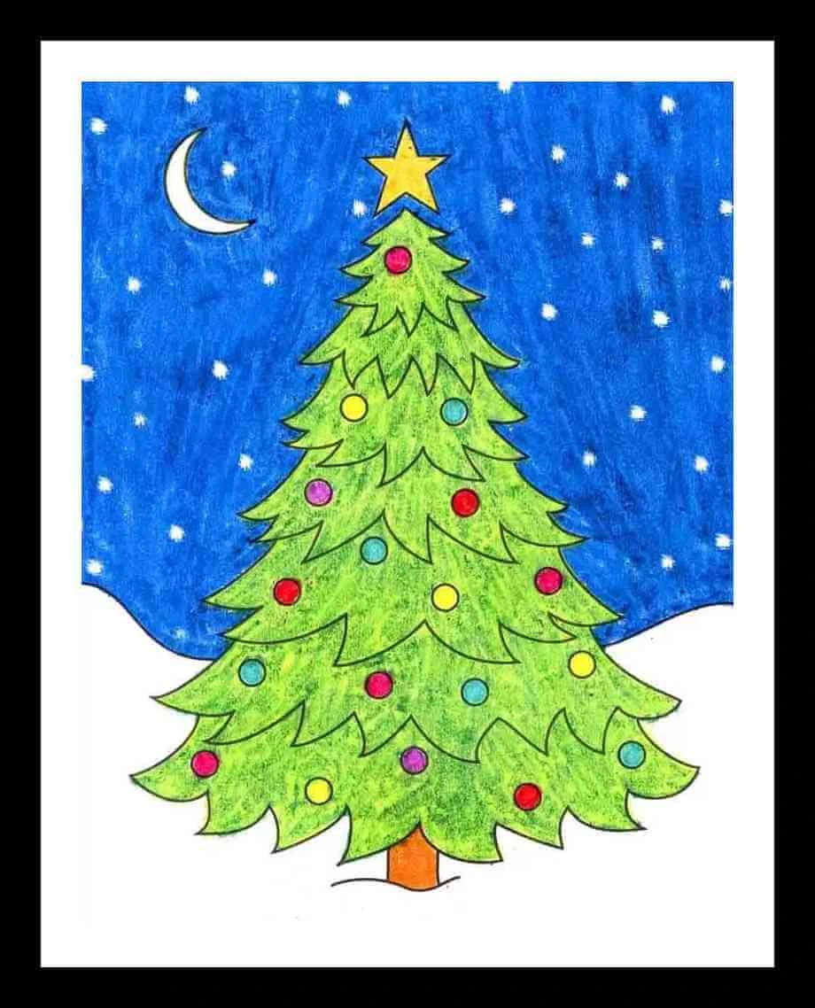 Christmas Tree Drawing Ideas