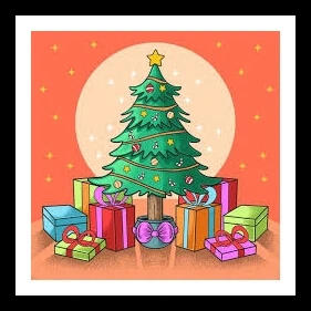 Christmas Tree Drawing Ideas with Gifts