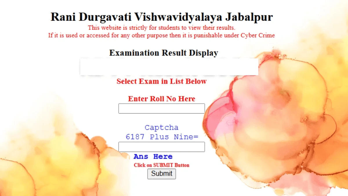 RDVV Result