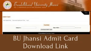 BU Jhansi Admit Card 2024