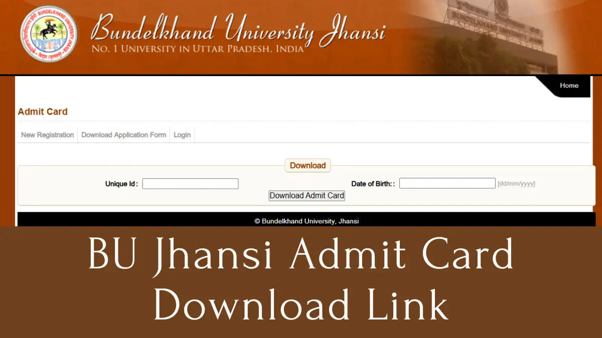 BU Jhansi Admit Card 2024