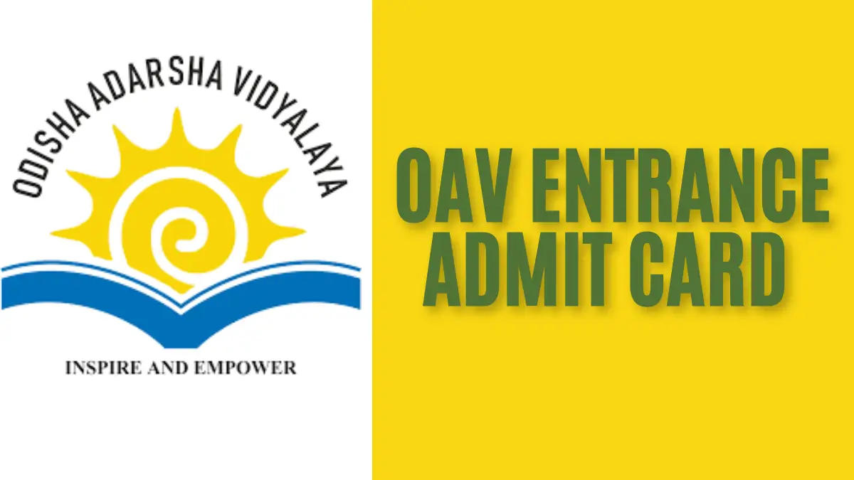 OAV Entrance Exam Admit Card 2025