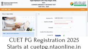 CUET PG Registration 2025