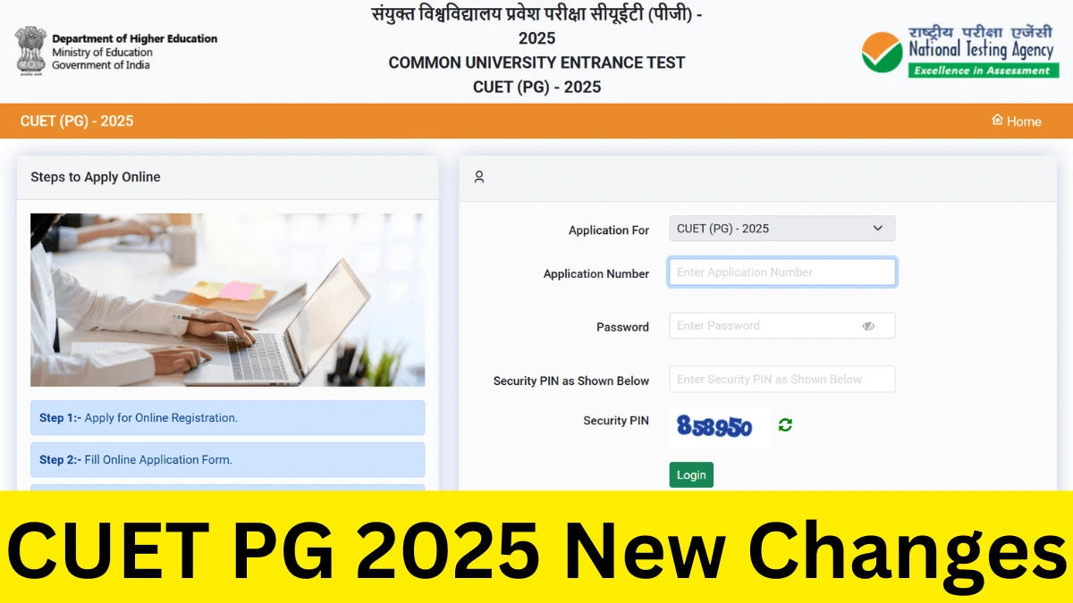 CUET PG New Changes 2025