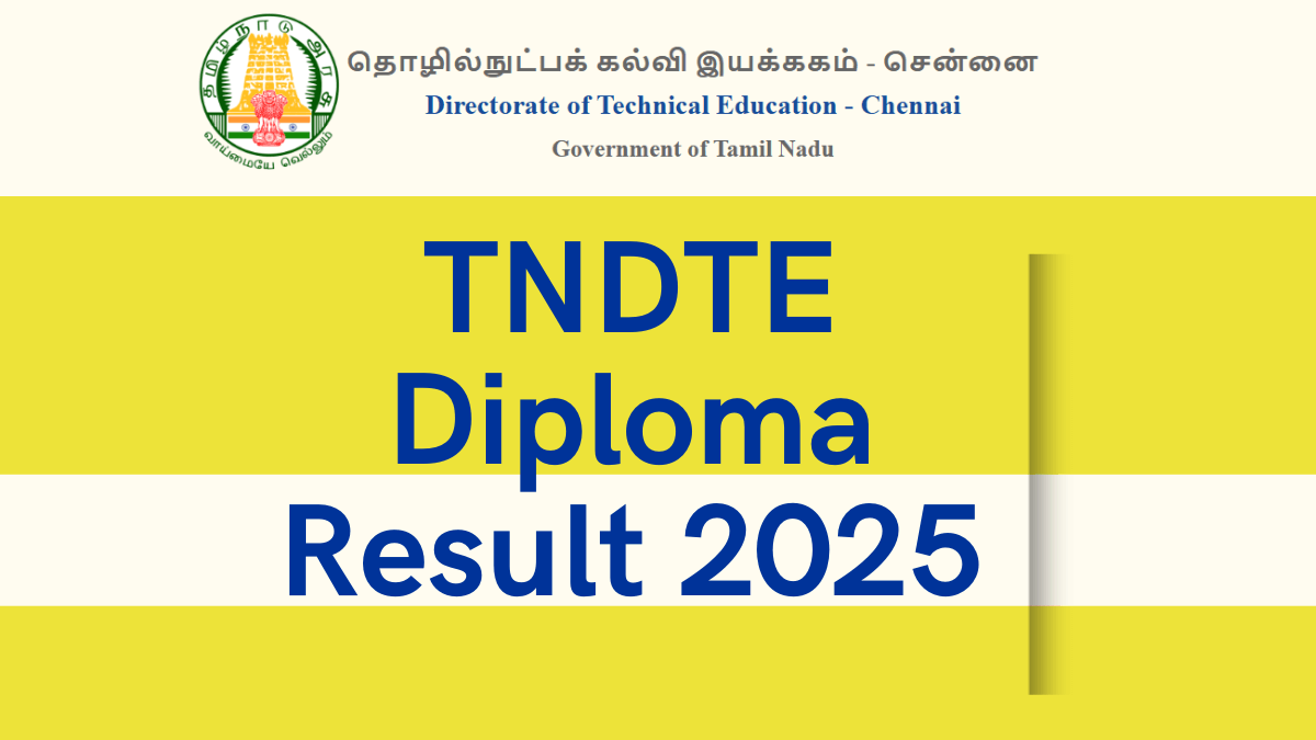 TNDTE Diploma Result 2025