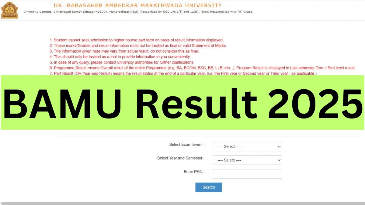 BAMU Result 2025