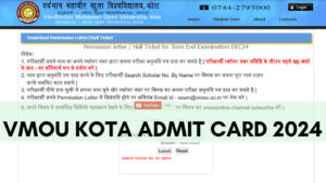 VMOU Kota Admit Card 2024