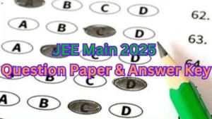 JEE Mains 2025 Question Paper with Answer Key