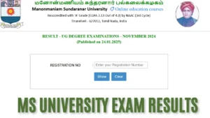 MS University Result