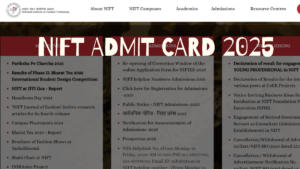 NIFT Admit Card 2025