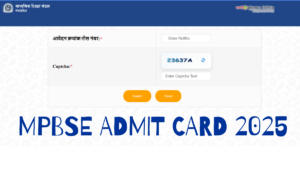 MPBSE Admit Card 2025