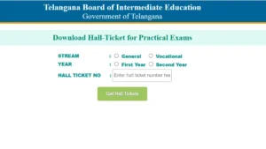 TS Inter Practical Hall Ticket 2025